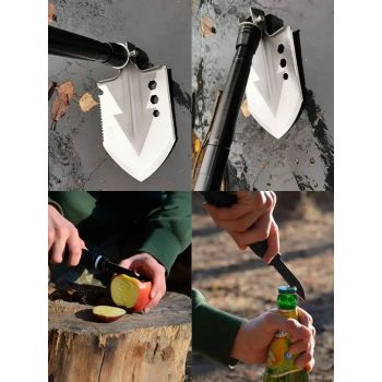 Лопата складная многофункциональная, с пилой, огнивом, ножом, и стеклобоем Multifunctional Shovel оптом